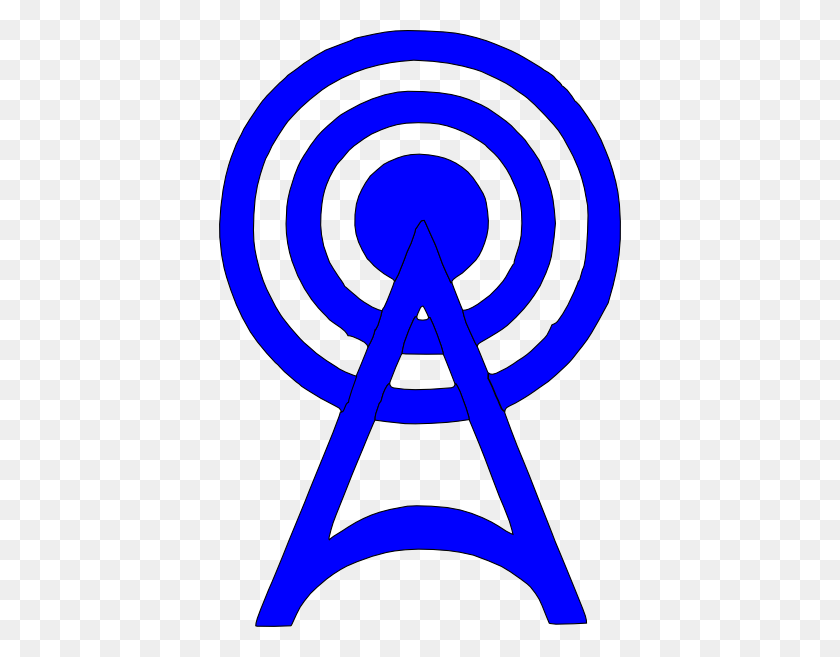 402x597 Blue Radio Tower Icon Png, Clip Art For Web - Clipart Radio