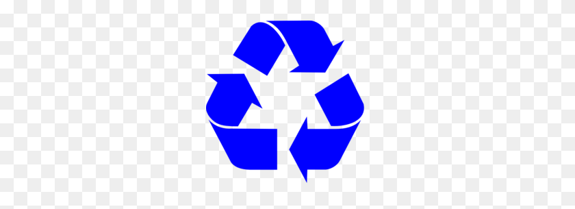 237x245 Blue Recycle Symbol Clip Art Talkin' Trash With Uhn - Recycle Sign Clip Art