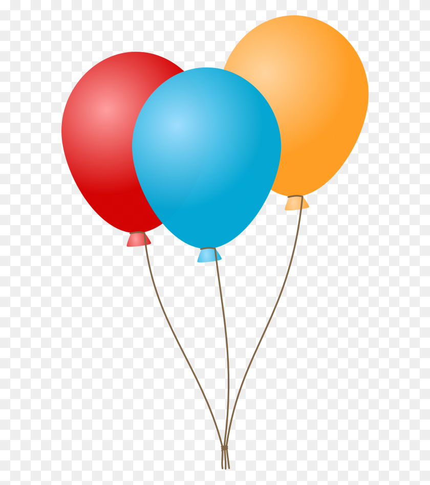 600x888 Blue Red And Yellow Balloons Icon - Yellow Balloon PNG