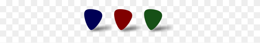 295x81 Blue Red Green Guitar Picks Png, Clip Art For Web - Guitar Pick Clipart