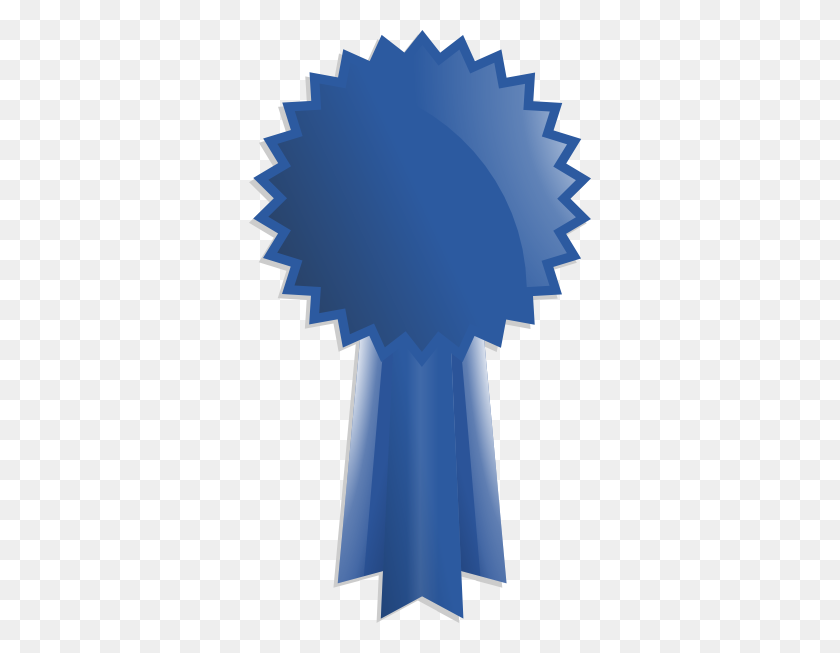 342x593 Blue Ribbon Award Png, Clip Art For Web - Award Ribbon Clipart