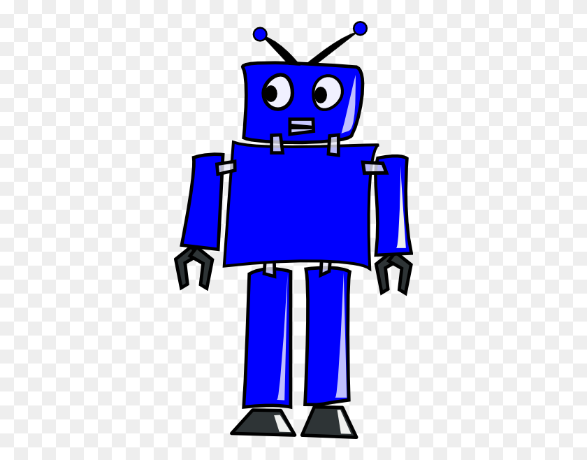 342x598 Blue Robot Clip Art - Robot Clipart PNG