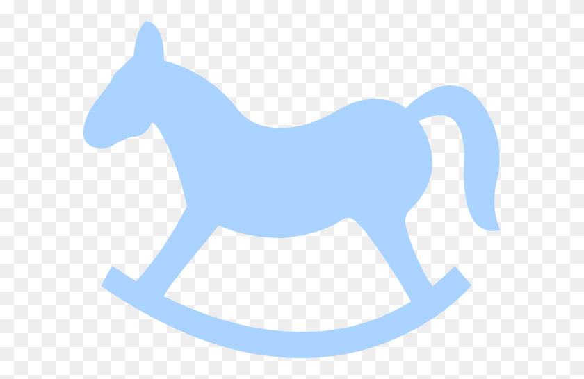 600x486 Синяя Лошадка-Качалка Картинки - Лошадь Png Клипарт