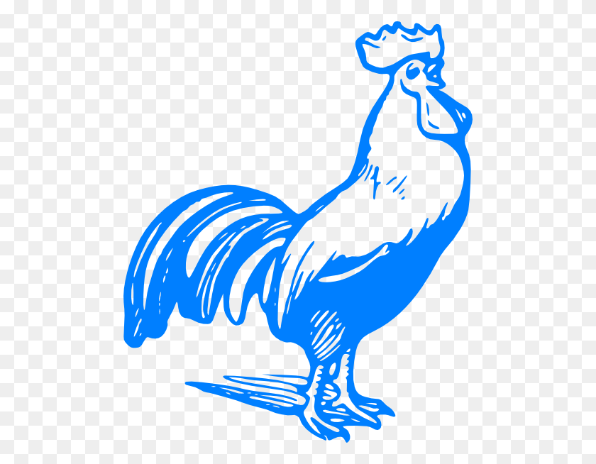 492x594 Blue Rooster Png, Clip Art For Web - Rooster Images Clip Art