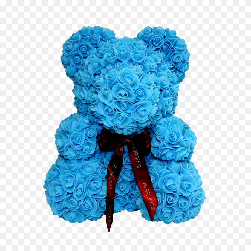 1600x1600 Blue Rose Bear - Blue Rose PNG