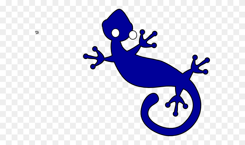 600x436 Blue Royal Gecko Clip Arts Download - Gecko Clipart
