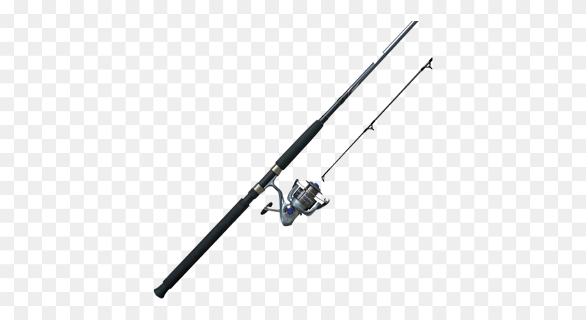 400x400 Blue Runner Saltwater Combo With Fiberglass Rod - Fishing Rod PNG