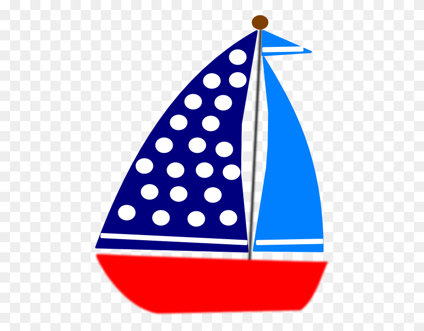 468x596 Blue Sailboat Clipart - Sailboat Clipart