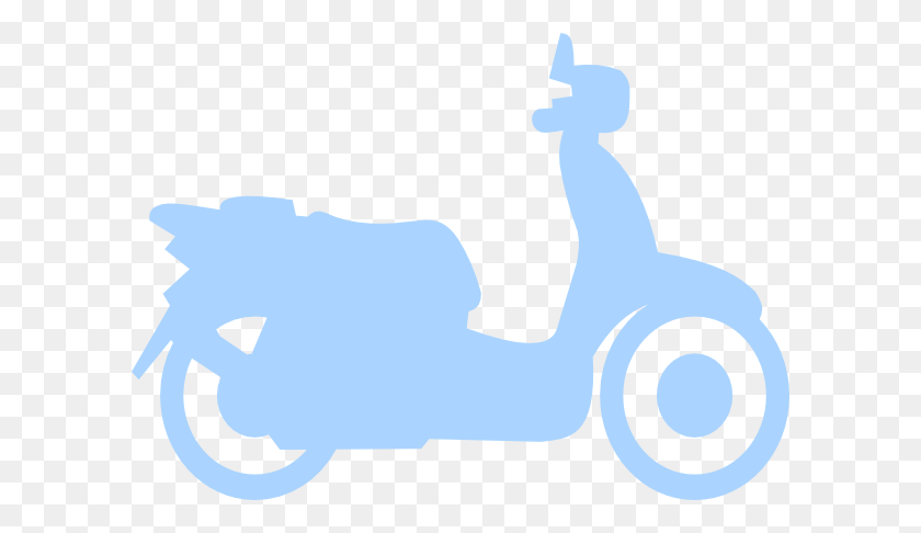 600x426 Blue Scooter Clip Art - Scooter Clipart Black And White