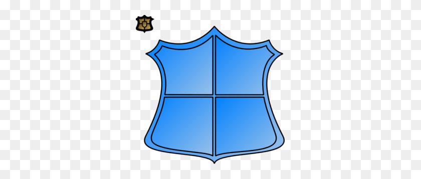 297x298 Imágenes Prediseñadas De Escudo Azul - Clipart De Escudo De Policía