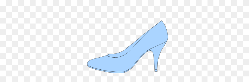 298x219 Blue Shoe Clip Art - Cinderella Slipper Clipart