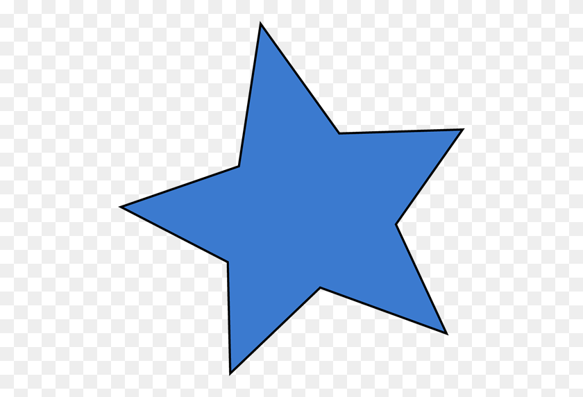 500x512 Синие Падающие Звезды Клипарт Картинки - Звезды Изображения Картинки