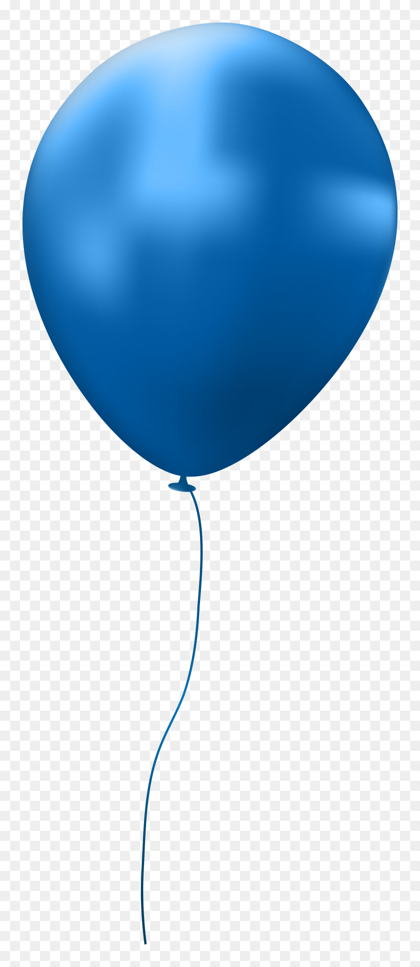 3333x8000 Blue Single Balloon Png Clip Art - Clematis Clipart
