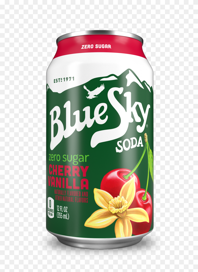 1500x2100 Blue Sky Zero Calorie Stevia Soda, Вишневая Ваниль, Fl Oz - Голубое Небо Png