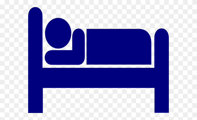 600x452 Blue Sleep Bed Clip Art - Person In Bed Clipart