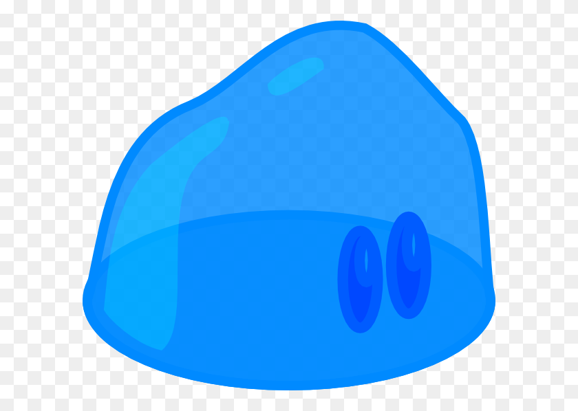 600x538 Slime Azul Png, Clipart Para Web - Slime Clipart Blanco Y Negro