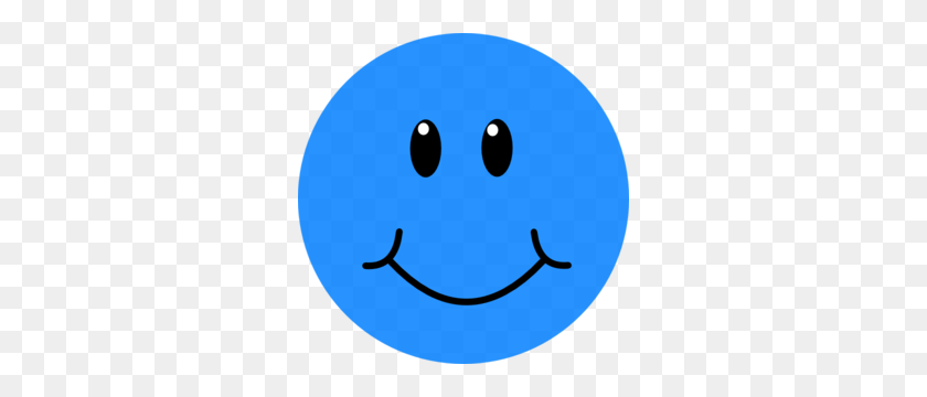 300x300 Blue Smile Clip Art - Smile Clip Art Free