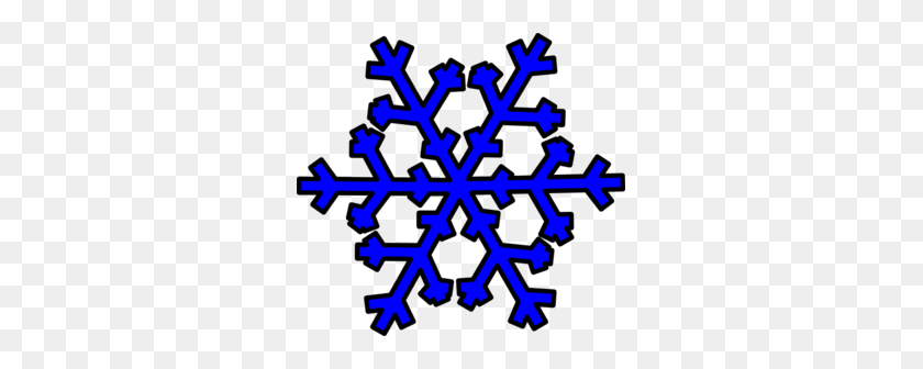299x276 Blue Snowflake Clip Art - Winter Snowflakes Clipart