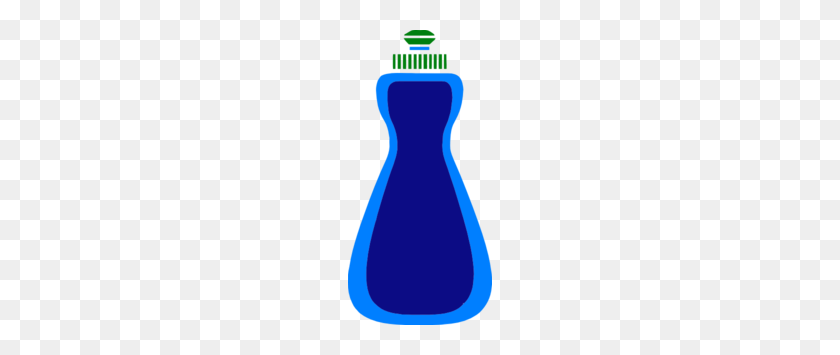 144x295 Blue Soap Bottle Clip Art - Soap Clipart