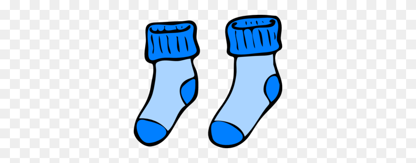 300x270 Blue Socks Clip Art - Socks And Shoes Clipart