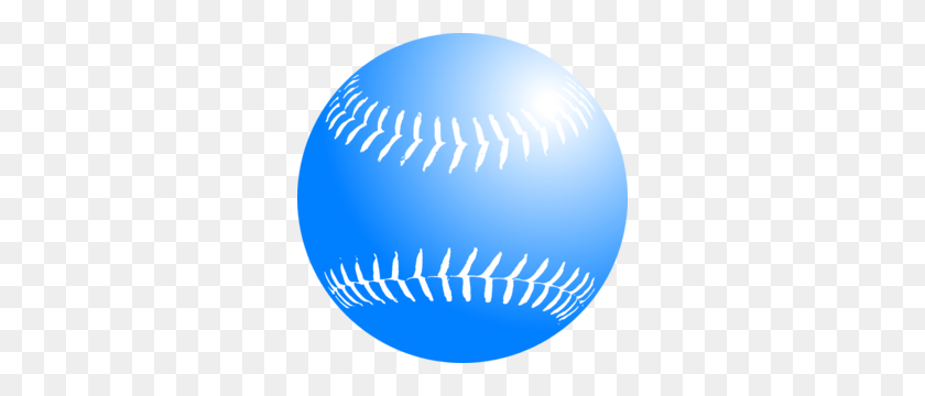 300x300 Blue Softball Png, Clip Art For Web - Baseball Border Clipart