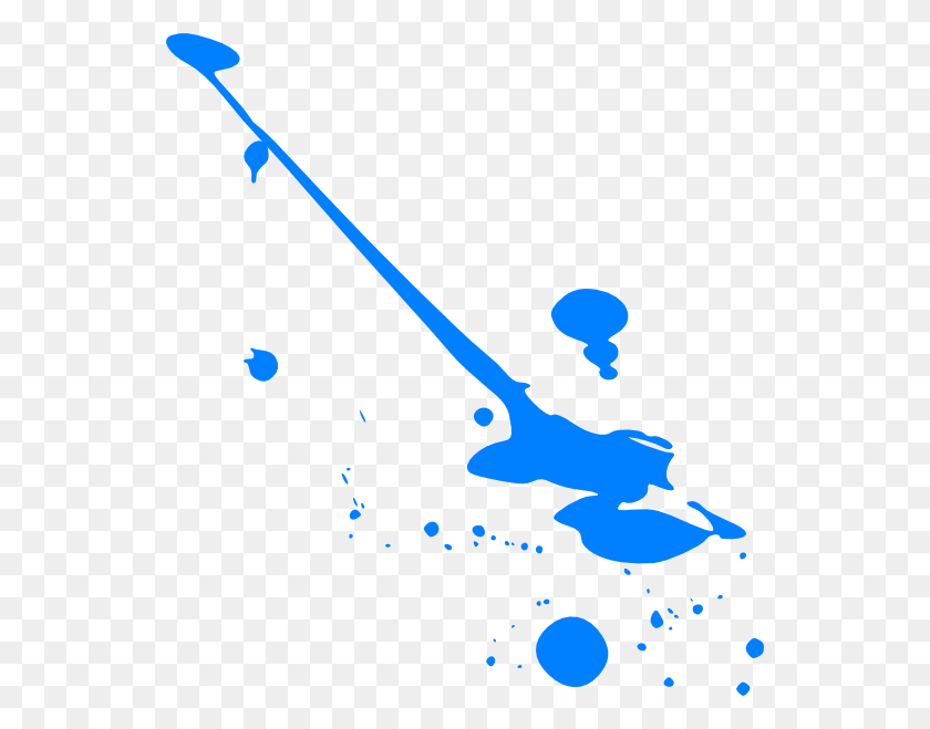 540x599 Blue Splatter Paint Clip Art - Paint Splatter Clip Art
