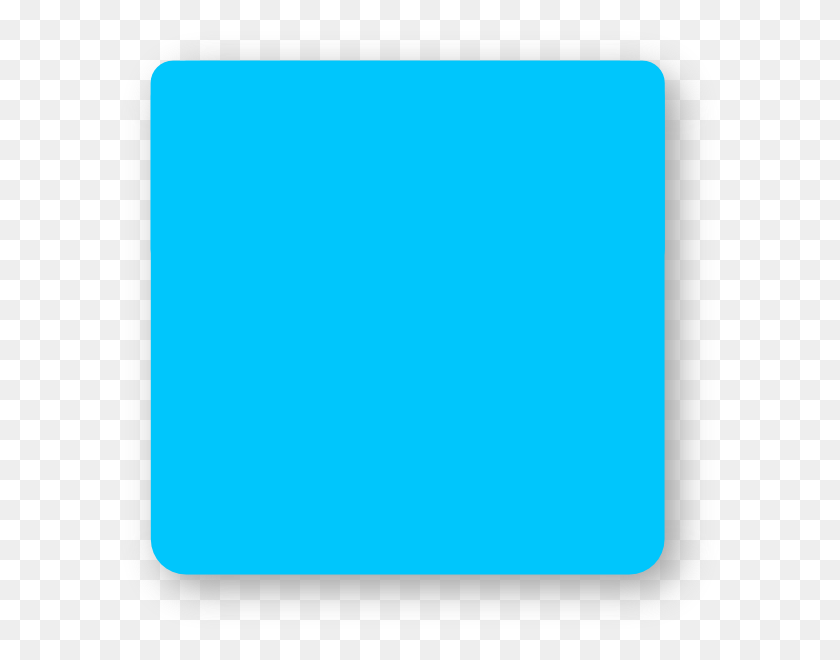 600x600 Blue Square Rounded Corners Clip Art - Rounded Square PNG