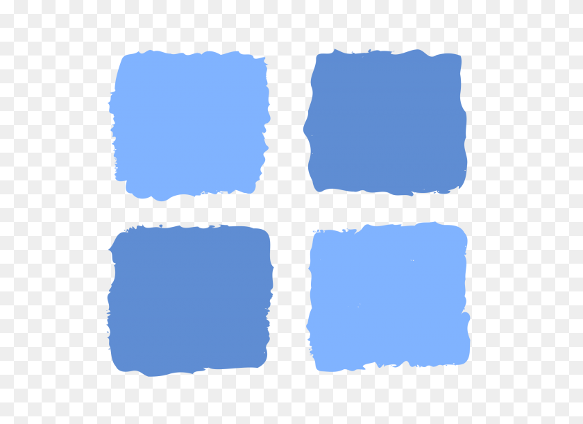 2400x1697 Iconos De Cuadrados Azules Png - Formas Png