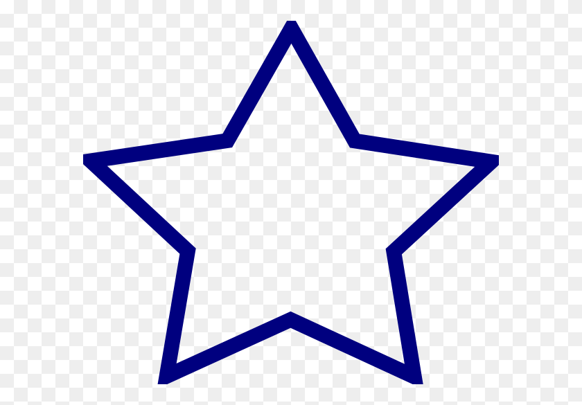 600x525 Blue Star Clip Art - Blue Star Clipart