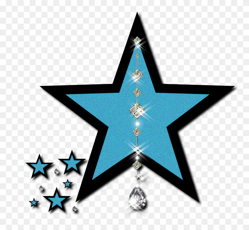 1250x1152 Blue Star Clip Art - Green Star Clipart