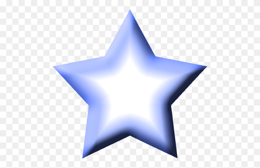 500x482 Blue Star Clipart - Blue Clipart