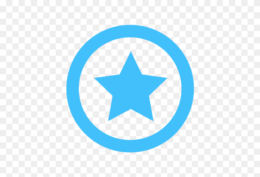 512x512 Icono De Estrella Azul - Estrella Azul Png