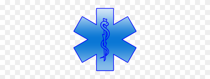256x256 Blue Star Of Life Clipart Clipart Image - Emergency Clipart