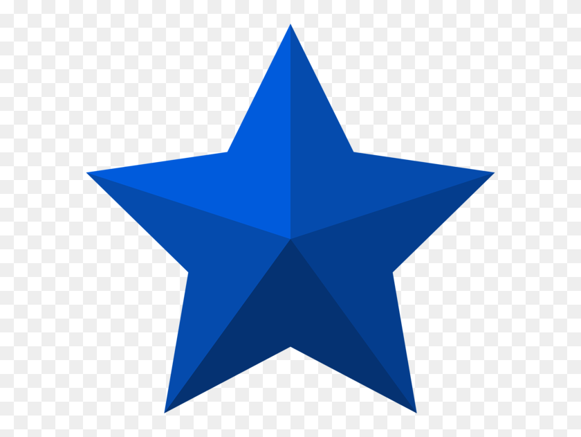 600x571 Blue Star Png Clip Art - Stars Clipart PNG
