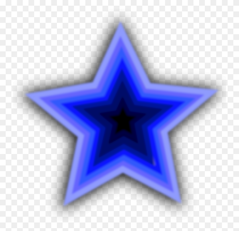 750x750 Голубая Звезда Красный Зеленый Рисунок - Голубая Звезда Png