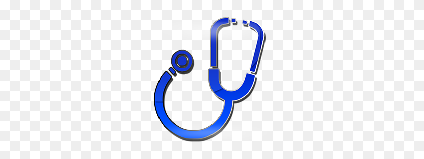256x256 Blue Stethoscope Clipart - Stethoscope Clipart