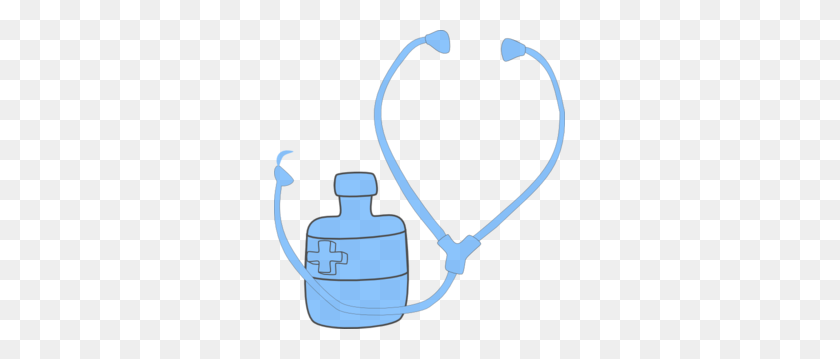 291x299 Blue Stethoscope Clipart - Stethoscope Clipart Free