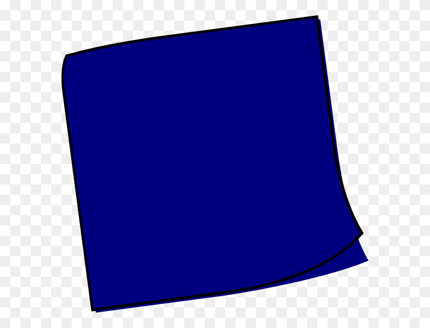 600x580 Blue Sticky Note Png, Sticky Notes Png - Post It PNG