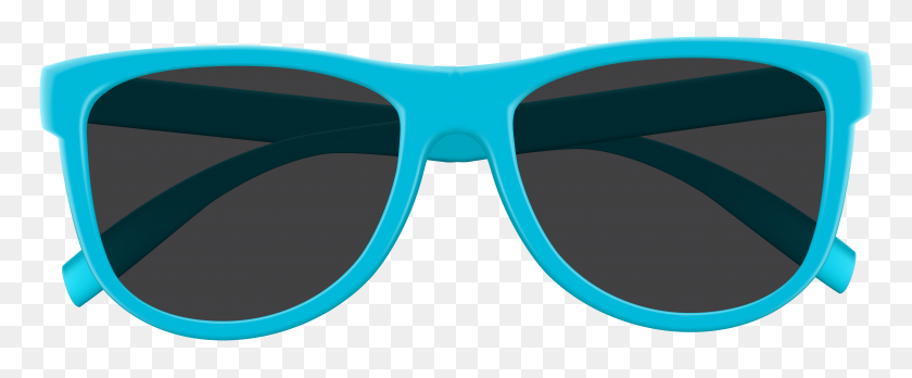 8000x2954 Blue Sunglasses Png Clip Art - Transparent Sunglasses PNG