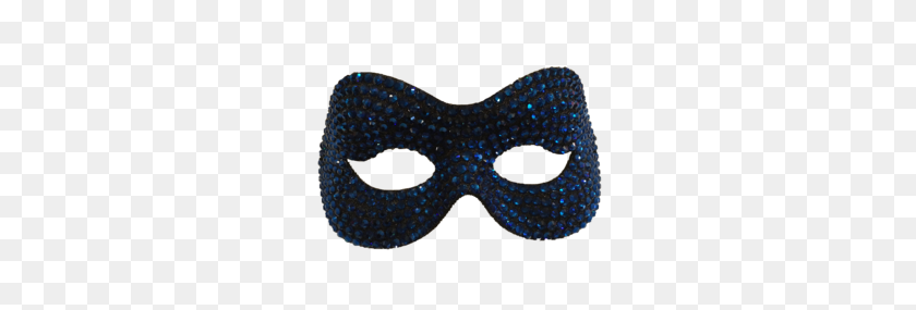 300x225 Blue Swaroviski Crystal Masquerade Mask She Said Boutique - Masquerade Mask PNG