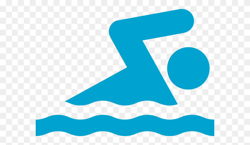 600x428 Icono De Nadador Azul Sin Imágenes Prediseñadas De Fondo - Clipart De Piscina Transparente