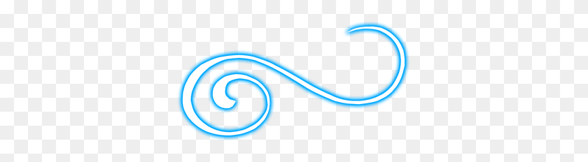 333x172 Blue Swirl Png - Wind Effect PNG