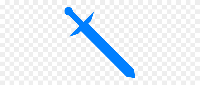 297x299 Blue Sword Clip Art - Swords PNG