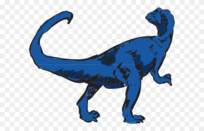 600x478 Blue T Rex Art Clip Art - Predator Clipart