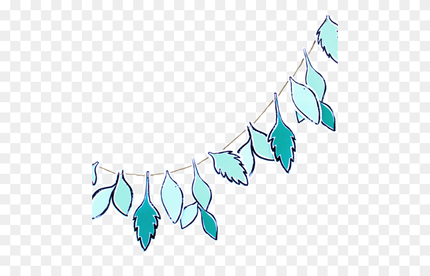 480x480 Blue Tagged Kids Party Palm Pine Party Co - Palm Leaves PNG