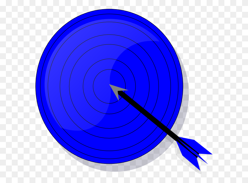 600x559 Blue Target Clip Art - Archery Target Clipart