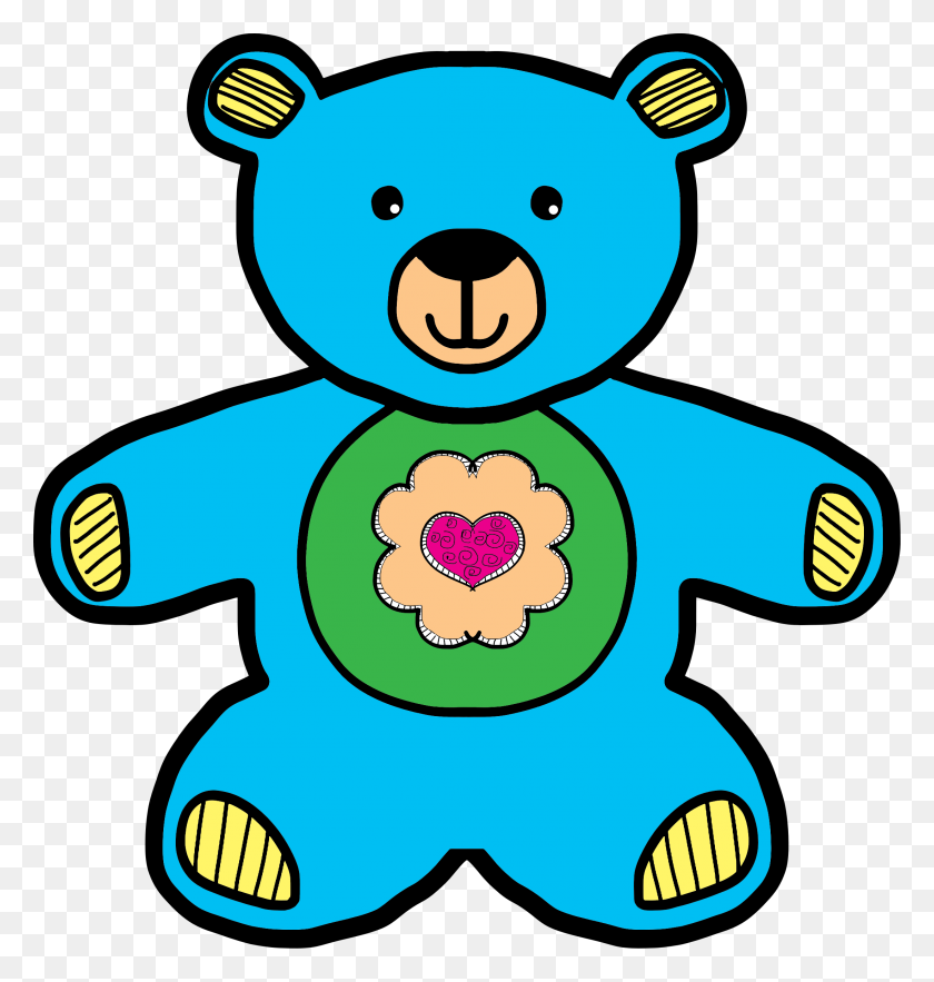 2200x2323 Blue Teddy Bear Icons Png - Teddy Bear PNG