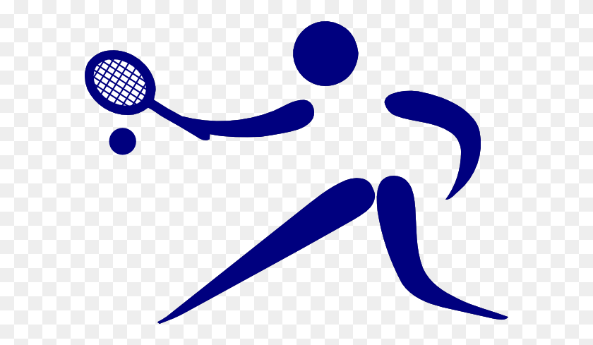 600x429 Синий Игрок В Теннис Синие Игроки В Теннис И Картинки - Туманность Клипарт