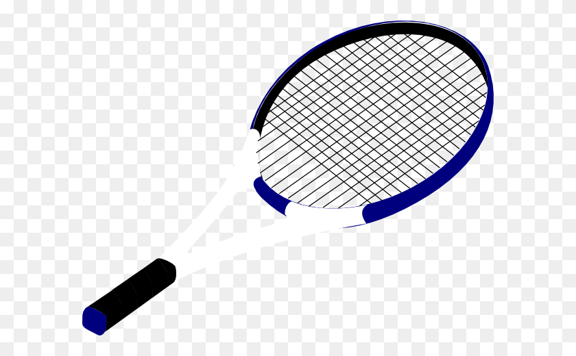 600x460 Imágenes Prediseñadas De Raqueta De Tenis Azul - Racquetball Clipart