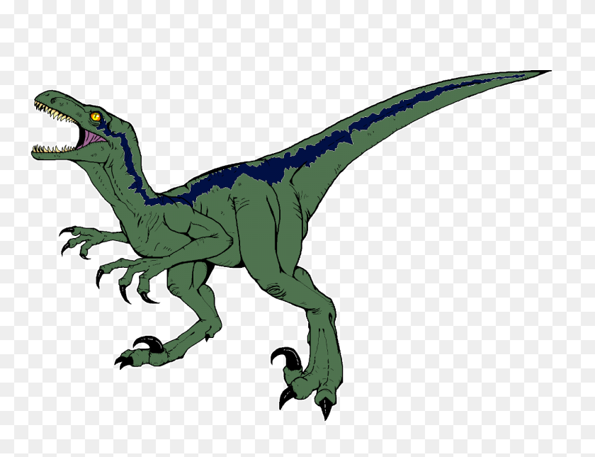 1300x975 Azul El Raptor - Velociraptor Png